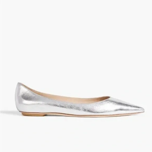 Perfect Holiday Shoe!
Stuart Weitzman Emilia Silver Women's Flats - Picture 1 of 12